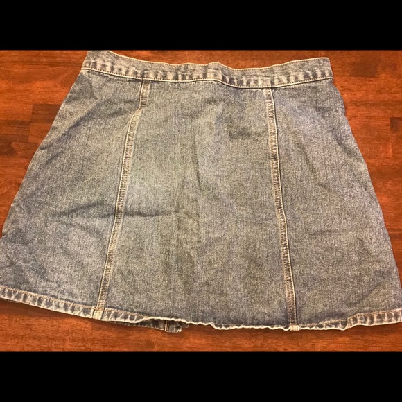BDG Denim Button-Front Skirt Mini A-Line - Picture 7 of 7